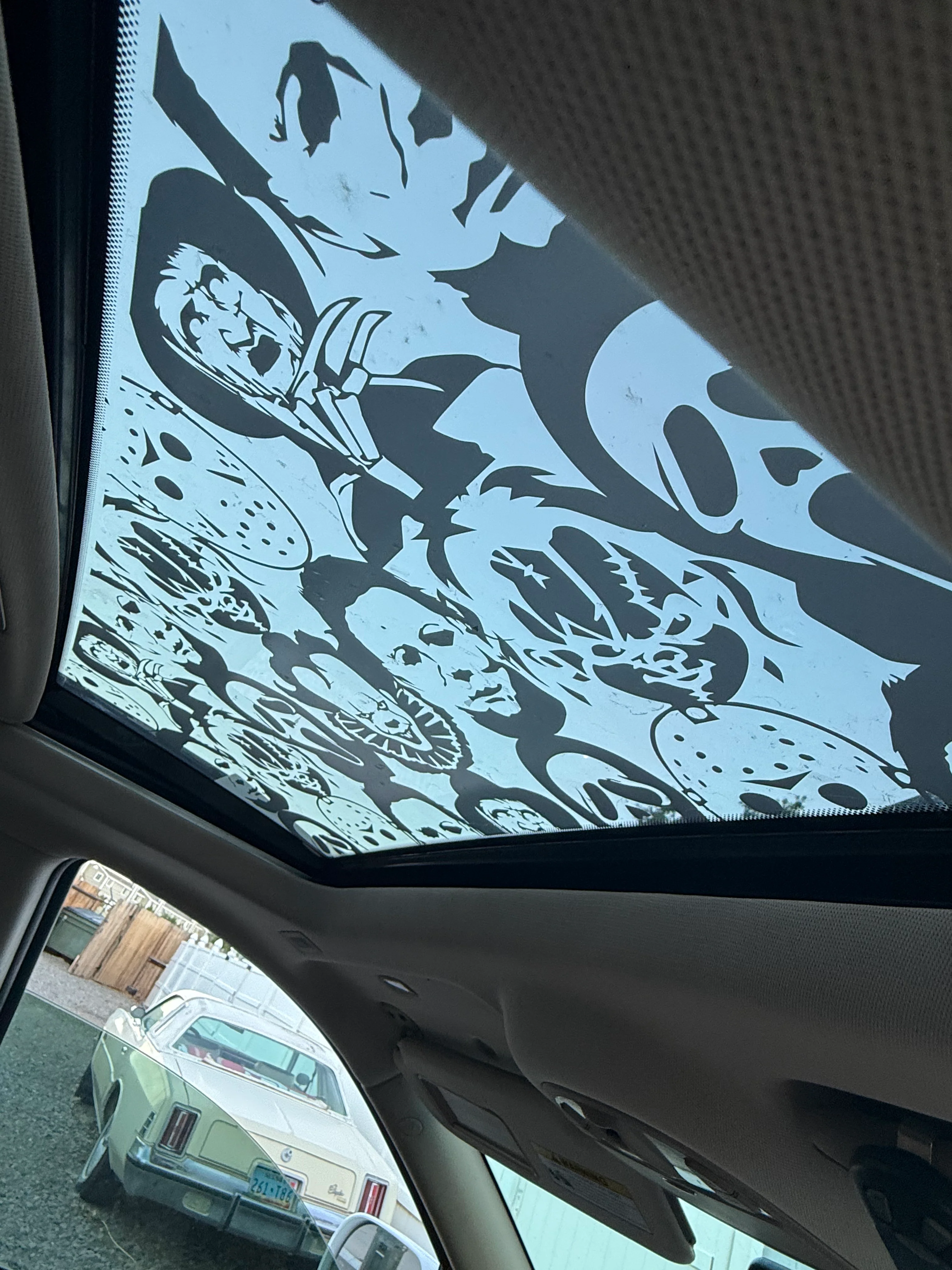 Horror Characters Sunroof Car Decal