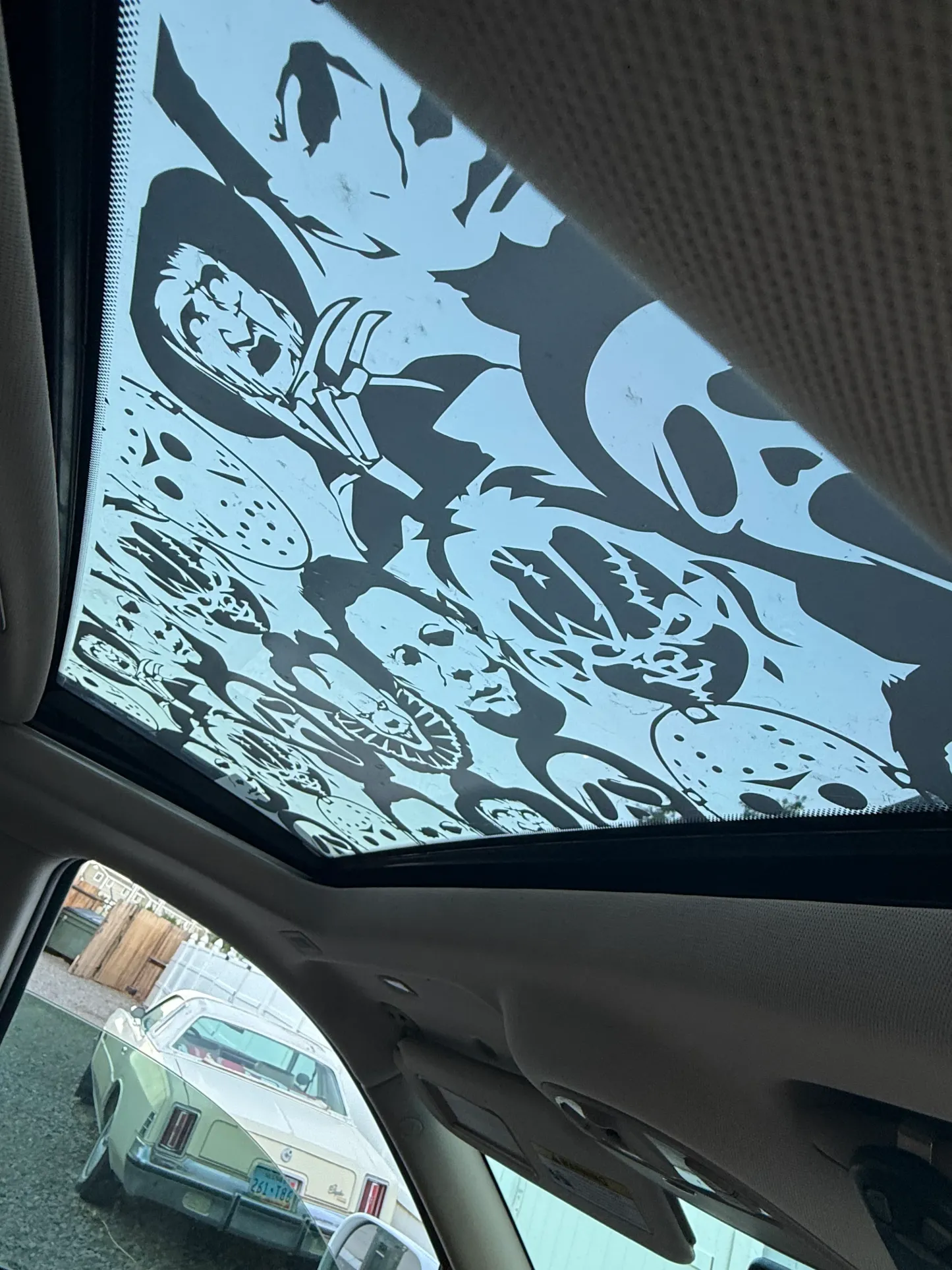 Horror Characters Sunroof Car Decal