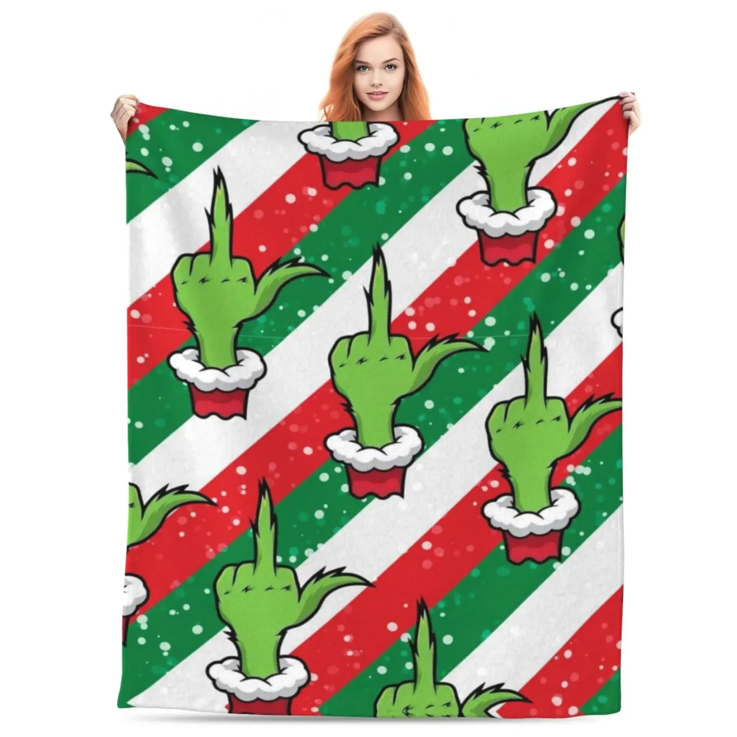 Funny Cartoon Christmas blanket