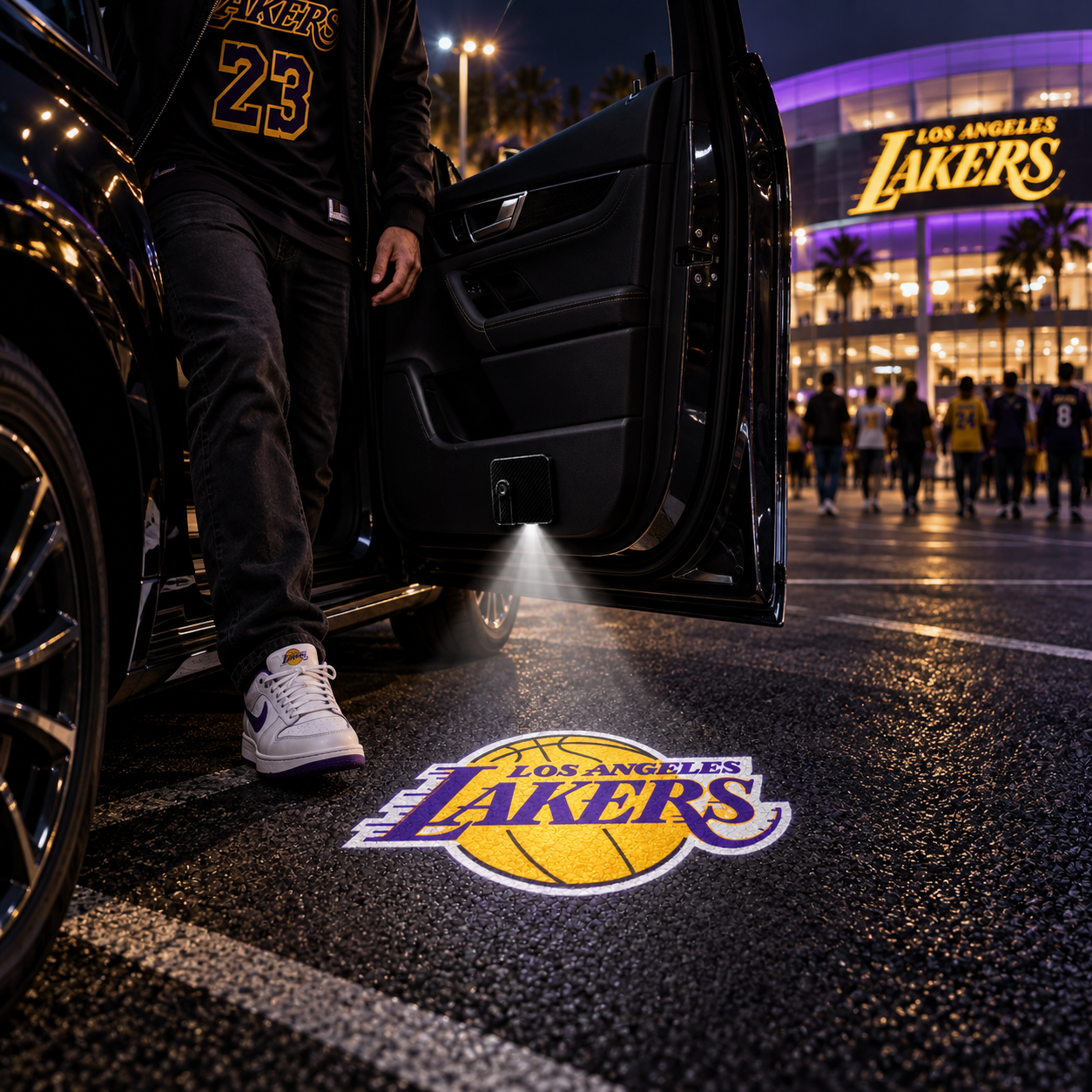 Basketball Fan Car Door Projector Light
