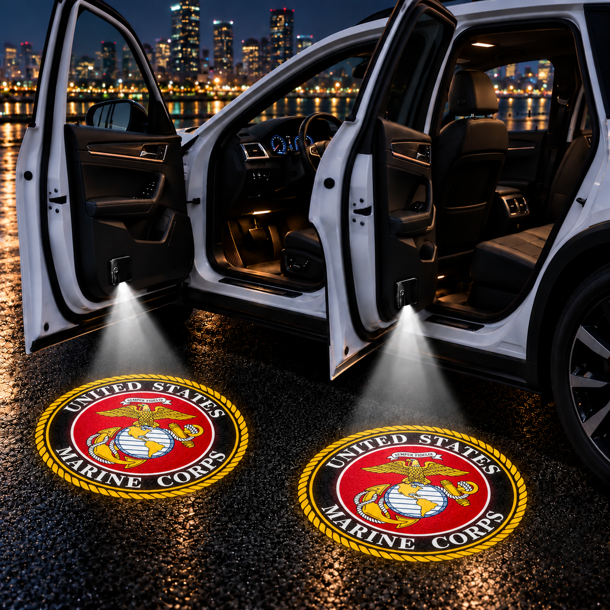 Patriotic Car Door Projector Light