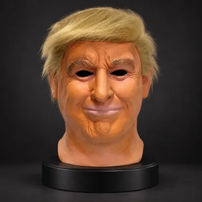 Realistic President Silicone Mask: Funny Party Cosplay