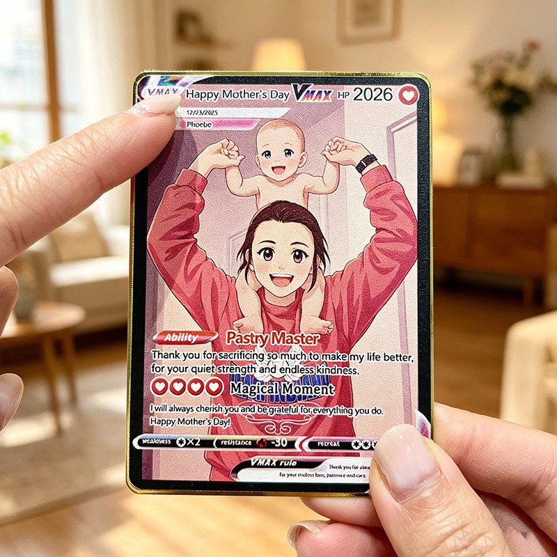 Personalized Photo Anime VMAX Card For Mother's Day