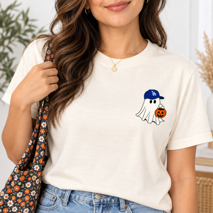 Custom Baseball Ghost Halloween Shirt