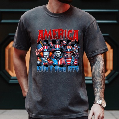 Horror Movie Fourth Of July Shirt