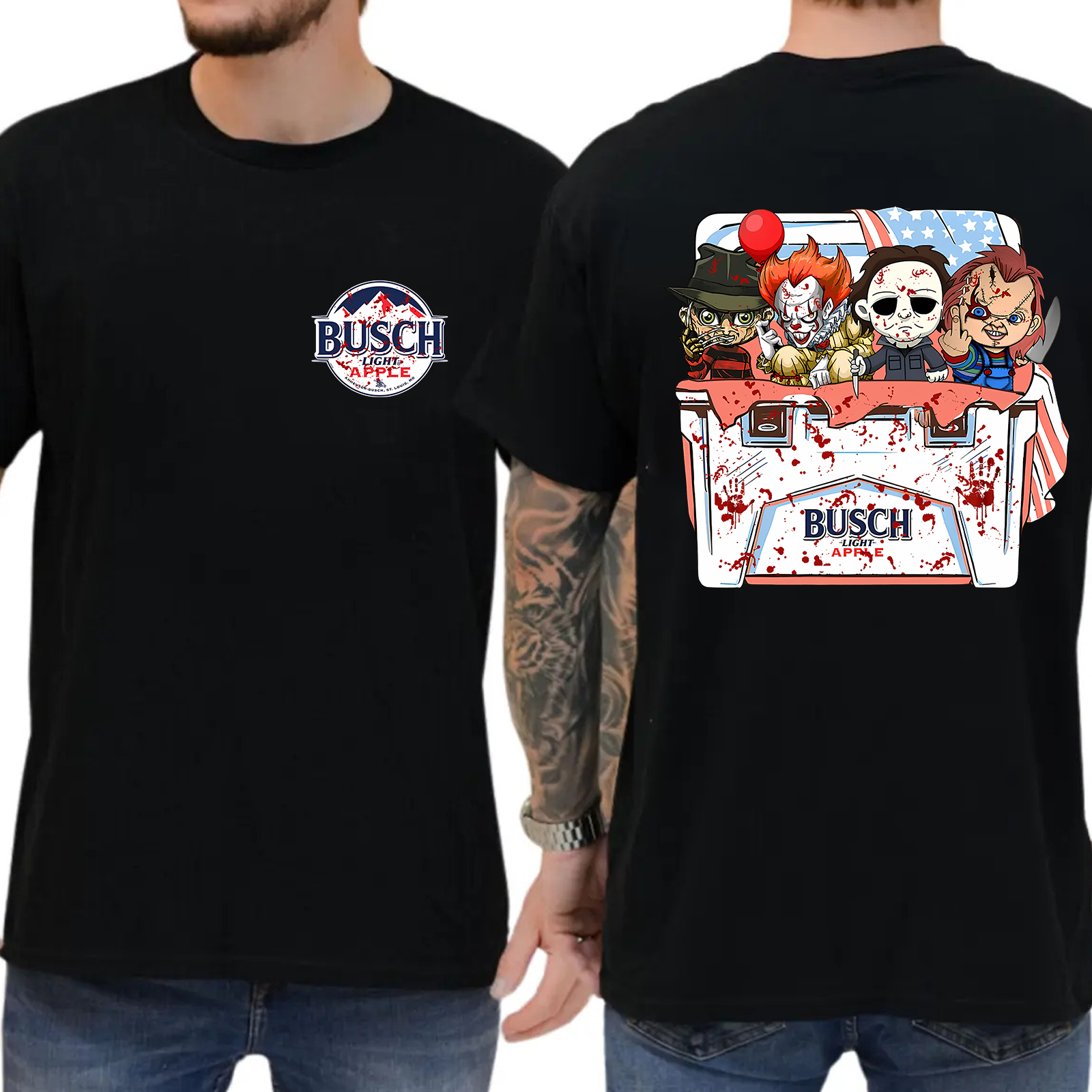 Halloween Horror Character Scary Beer Tee