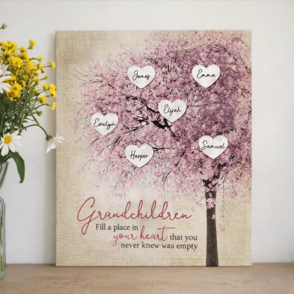 Personalised Family Tree Canvas 