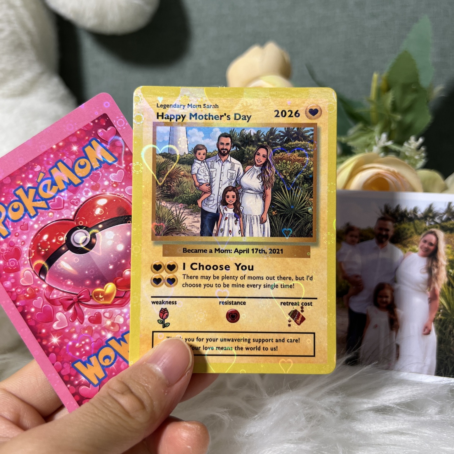 Personalized “Legendary Mom” Love TCG Card