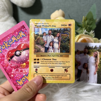 Personalized “Legendary Mom” Love TCG Card