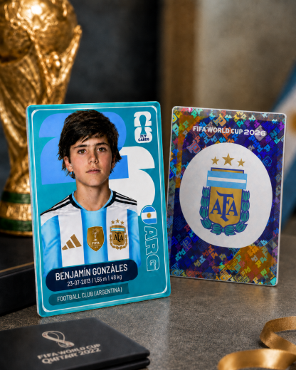 Personalized World Cup-Inspired Soccer Player Card