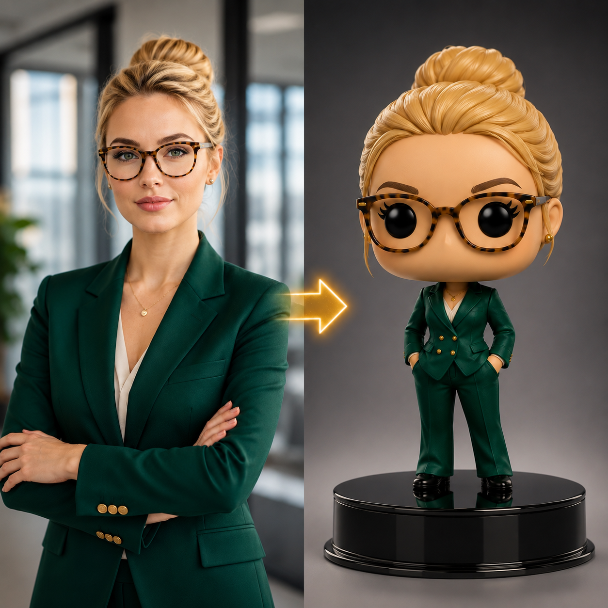 Custom AI Mini Me Pop Figurine