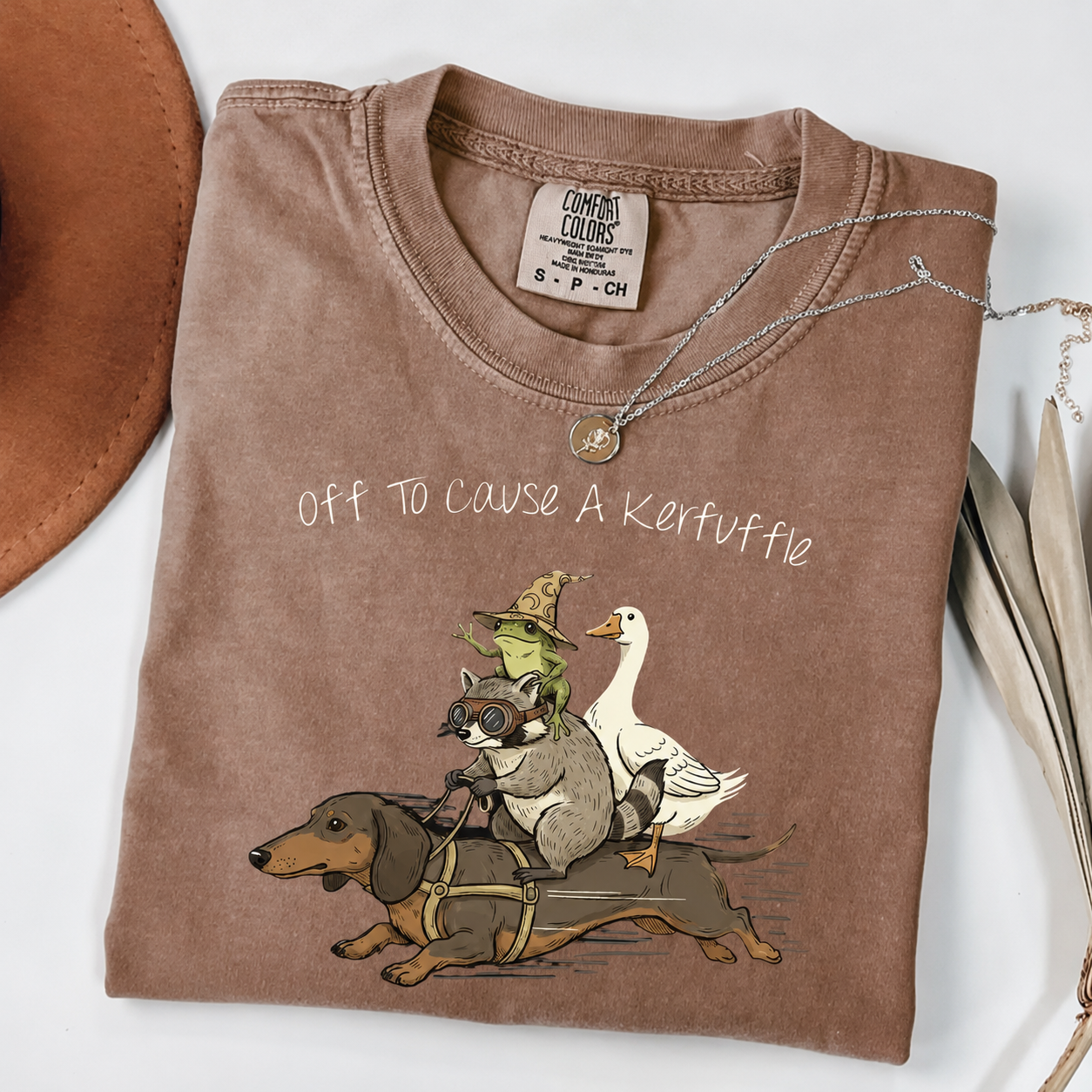 The Dachshund, Raccoon & Silly Goose - Chaos Crew Tee