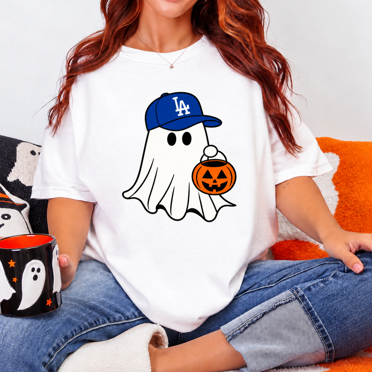 Custom Baseball Ghost Spooky Season Shirt