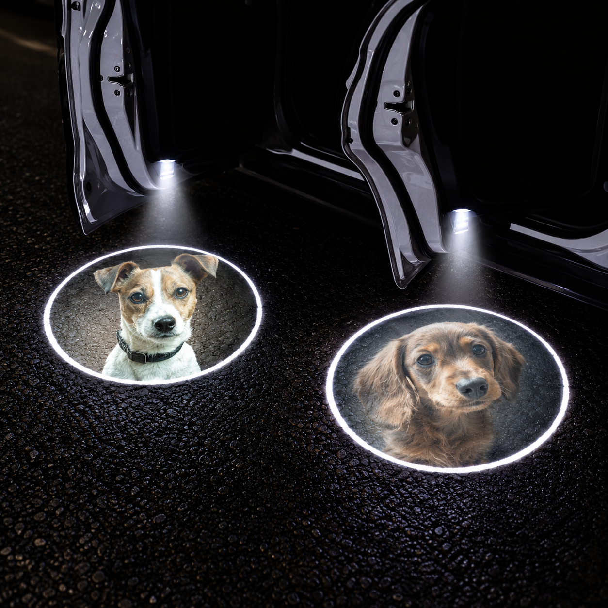 Custom Pet Photo Car Door Projector Lights