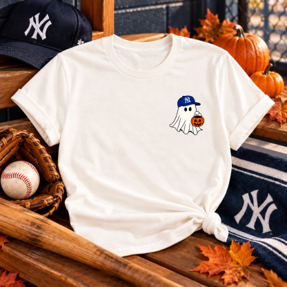 Custom Baseball Ghost Halloween Shirt