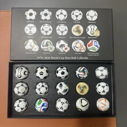 2026 World Cup Football 15 Replica Soccer Balls Collection Ornament Set