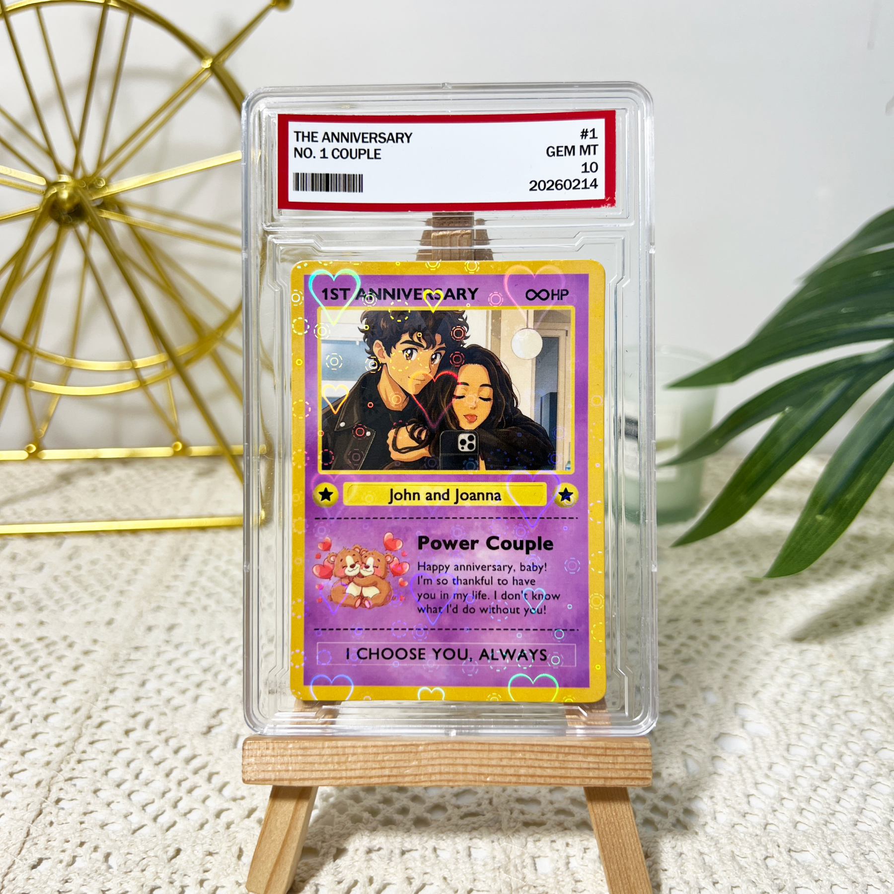 Custom Anime Photo Couple Trading Card