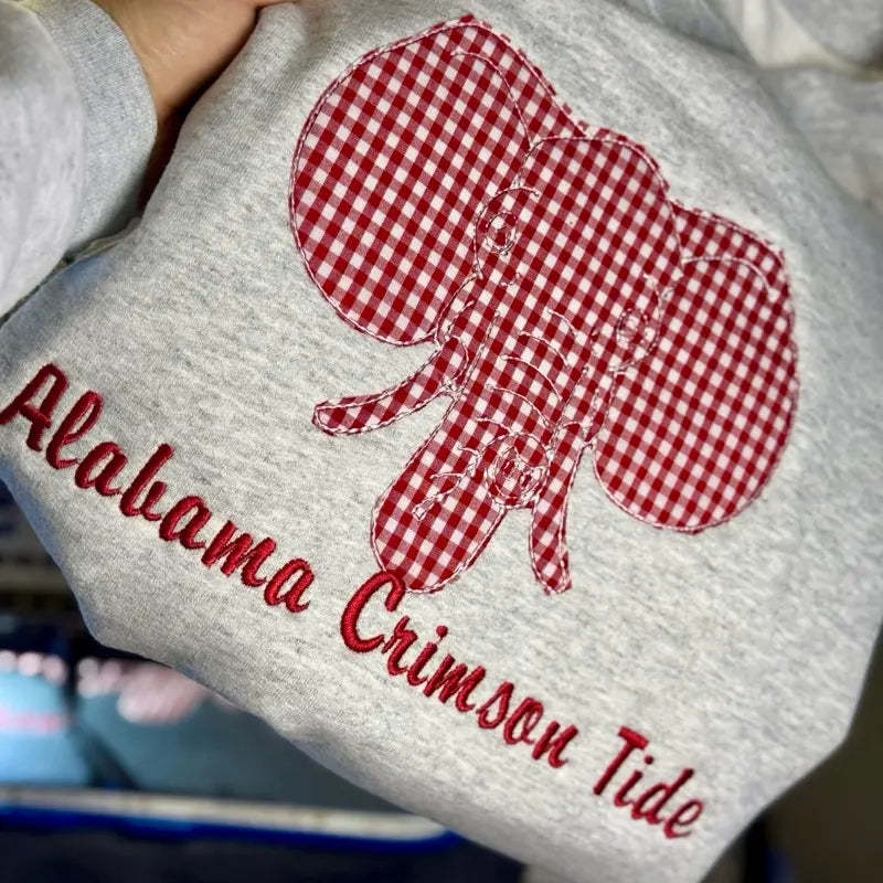Team Spirit Sweatshirt – Applique Embroidered Side Bow Pullover