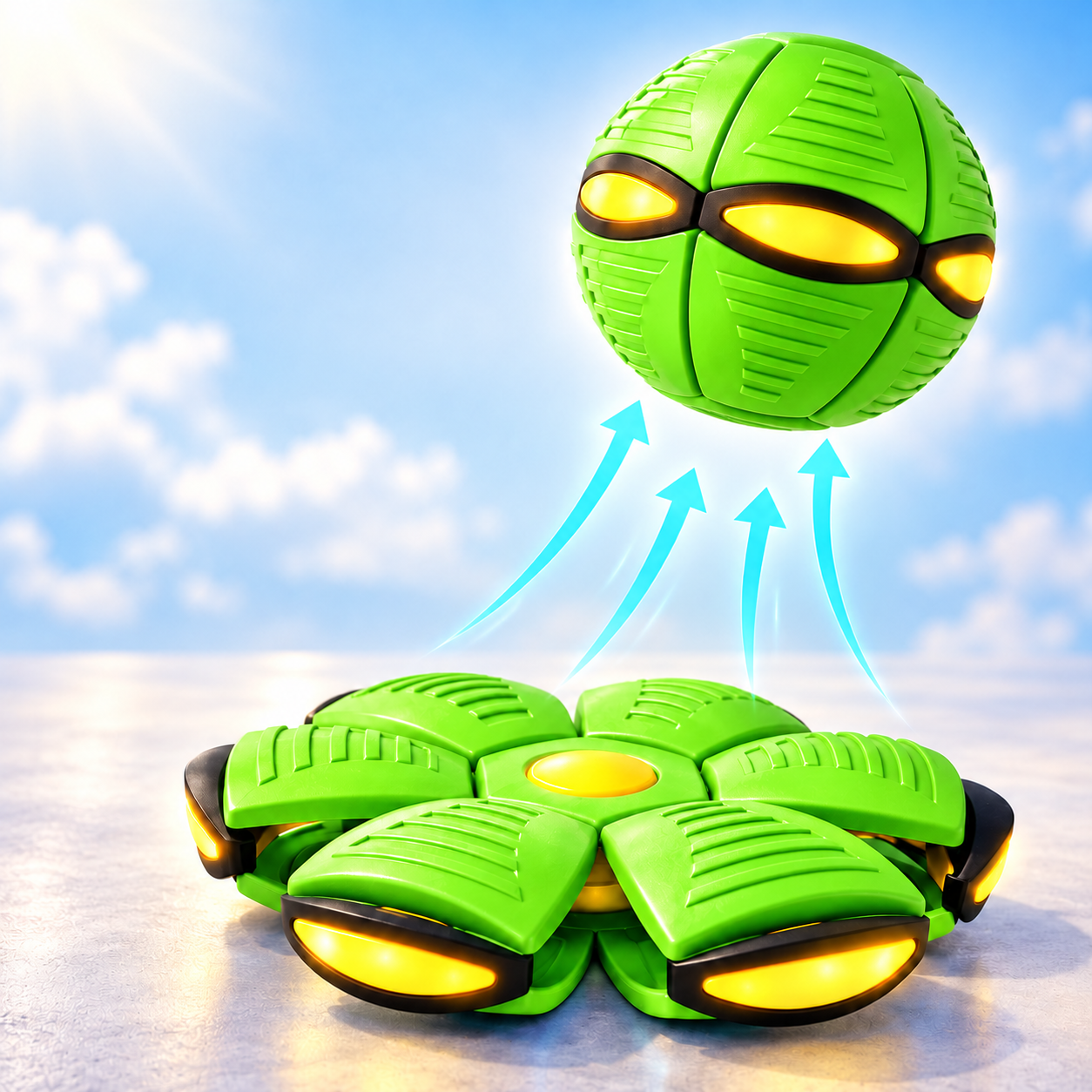 Magic Pop-Up Flying Saucer Ball Toy