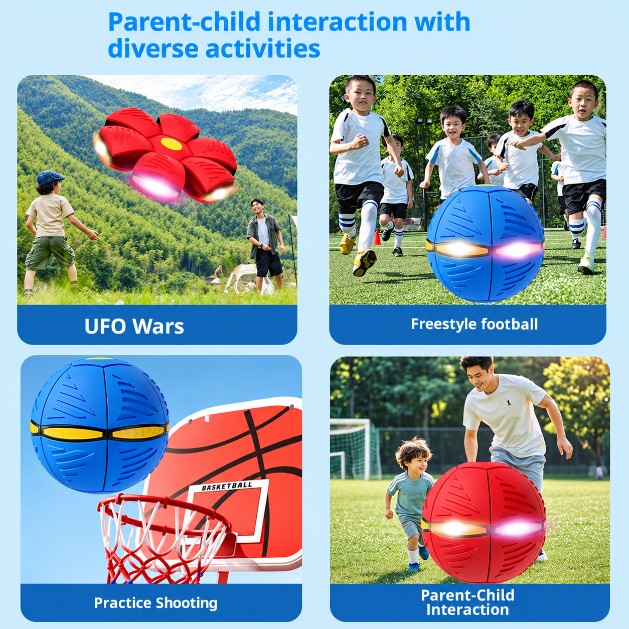 Magic Pop-Up Flying Saucer Ball Toy