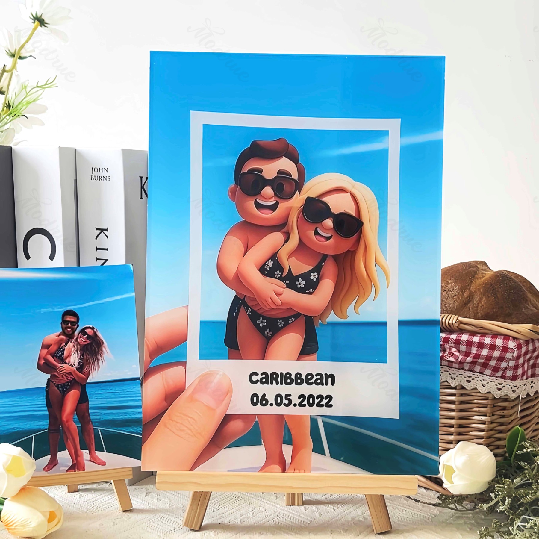 Custom Cartoon Portrait Acrylic Plaque