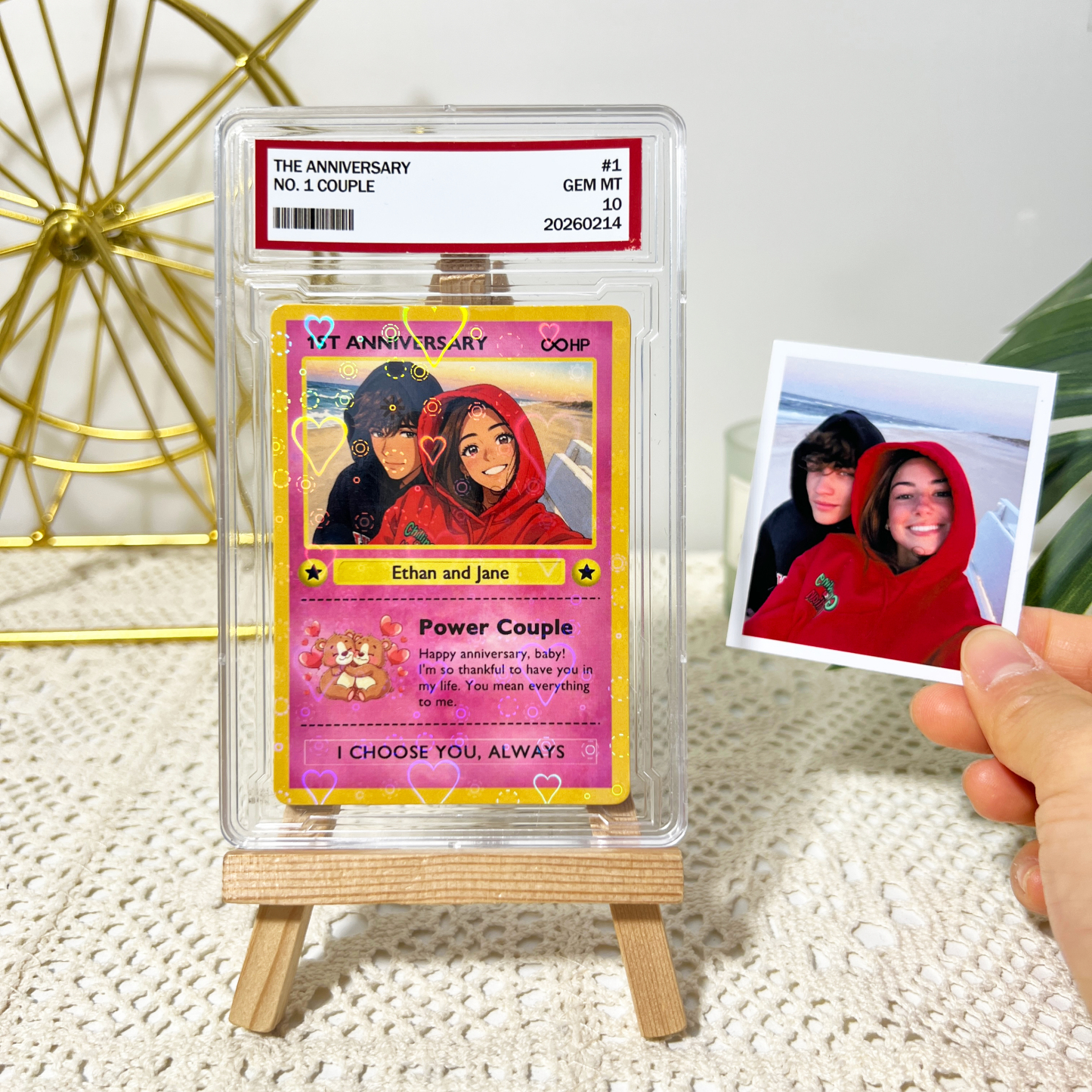 Custom Anime Photo Couple Trading Card