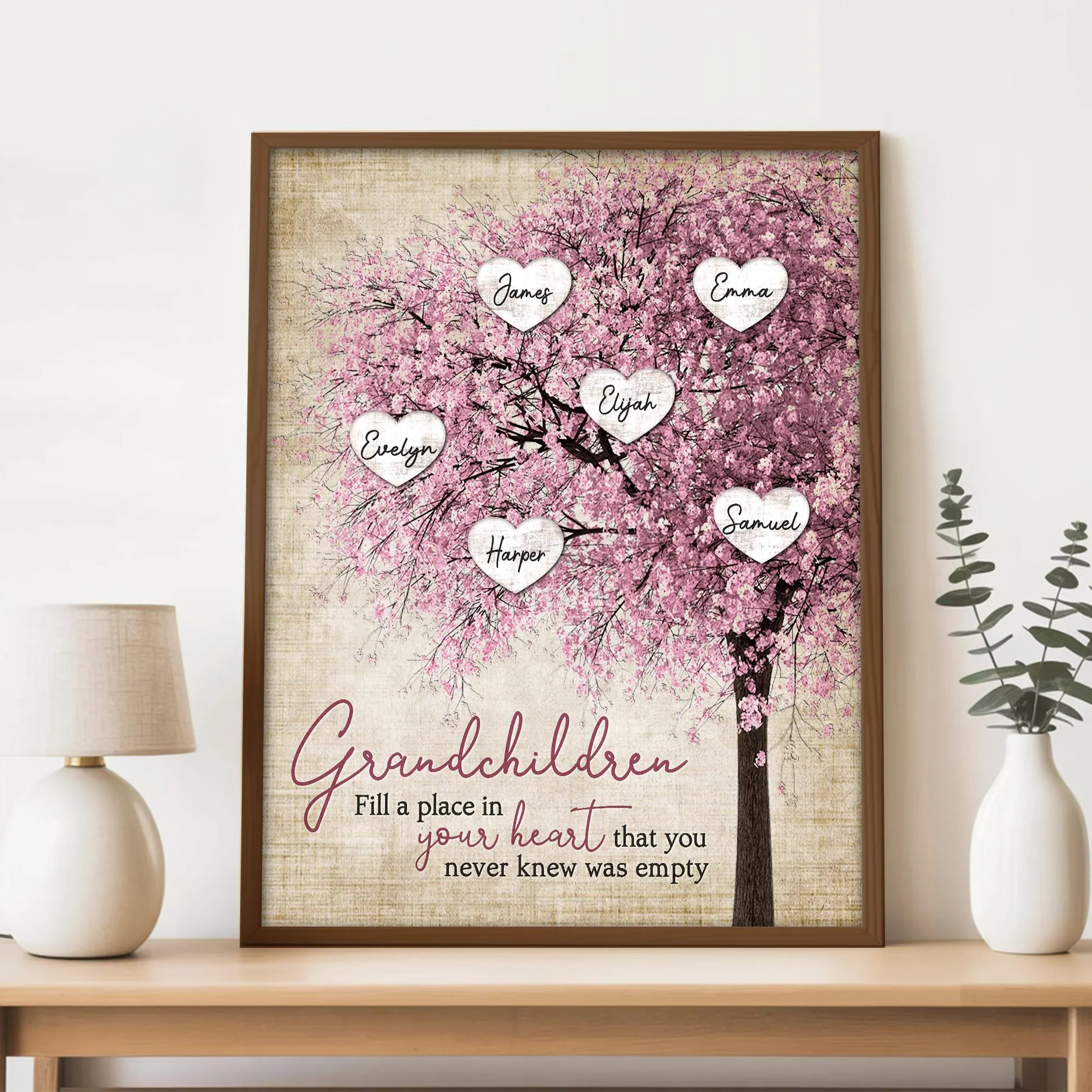 Personalised Family Tree Canvas 