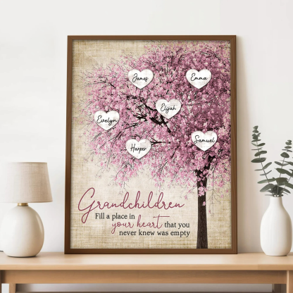 Personalised Family Tree Canvas 