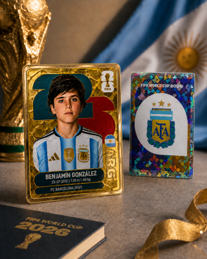 Personalized World Cup-Inspired Soccer Player Card