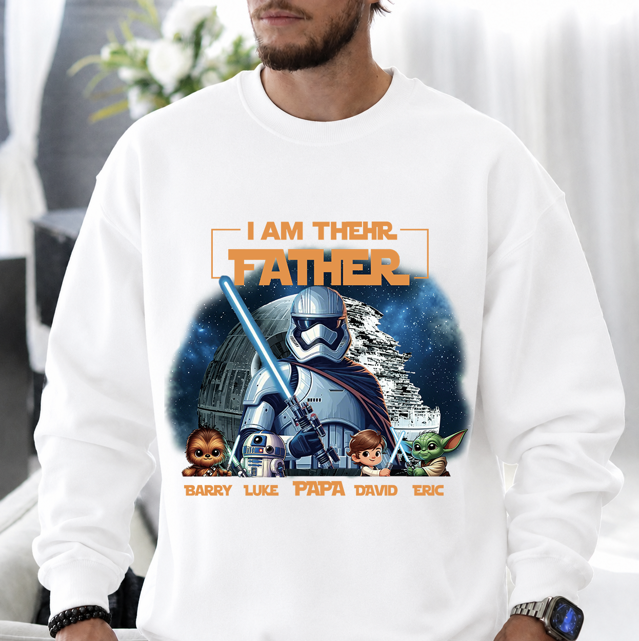 Custom Father’s Day Space Hero Tee 