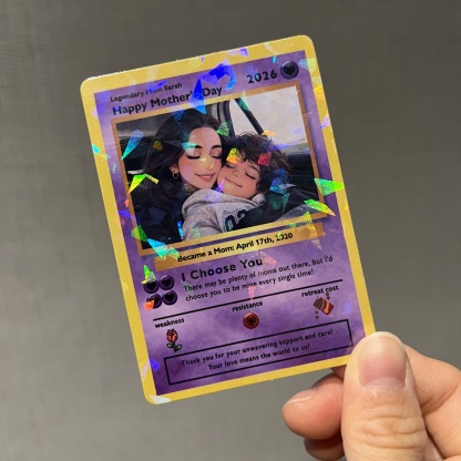 Personalized “Legendary Mom” Love TCG Card