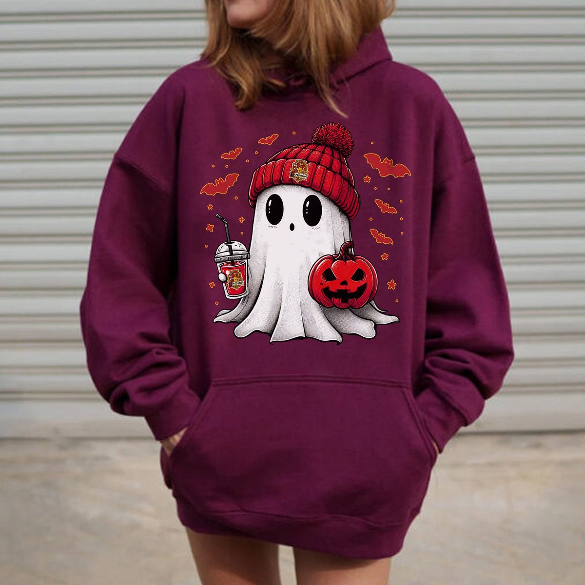 Ghost Cute Halloween Hogwarts House Vintage Unisex T-Shirt, Sweatshirt, Hoddie