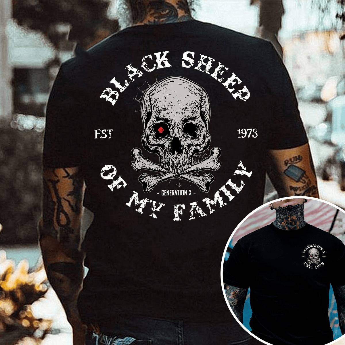 Customize Gen X Black Sheep Shirt, Generation X T-shirt For Women For Men