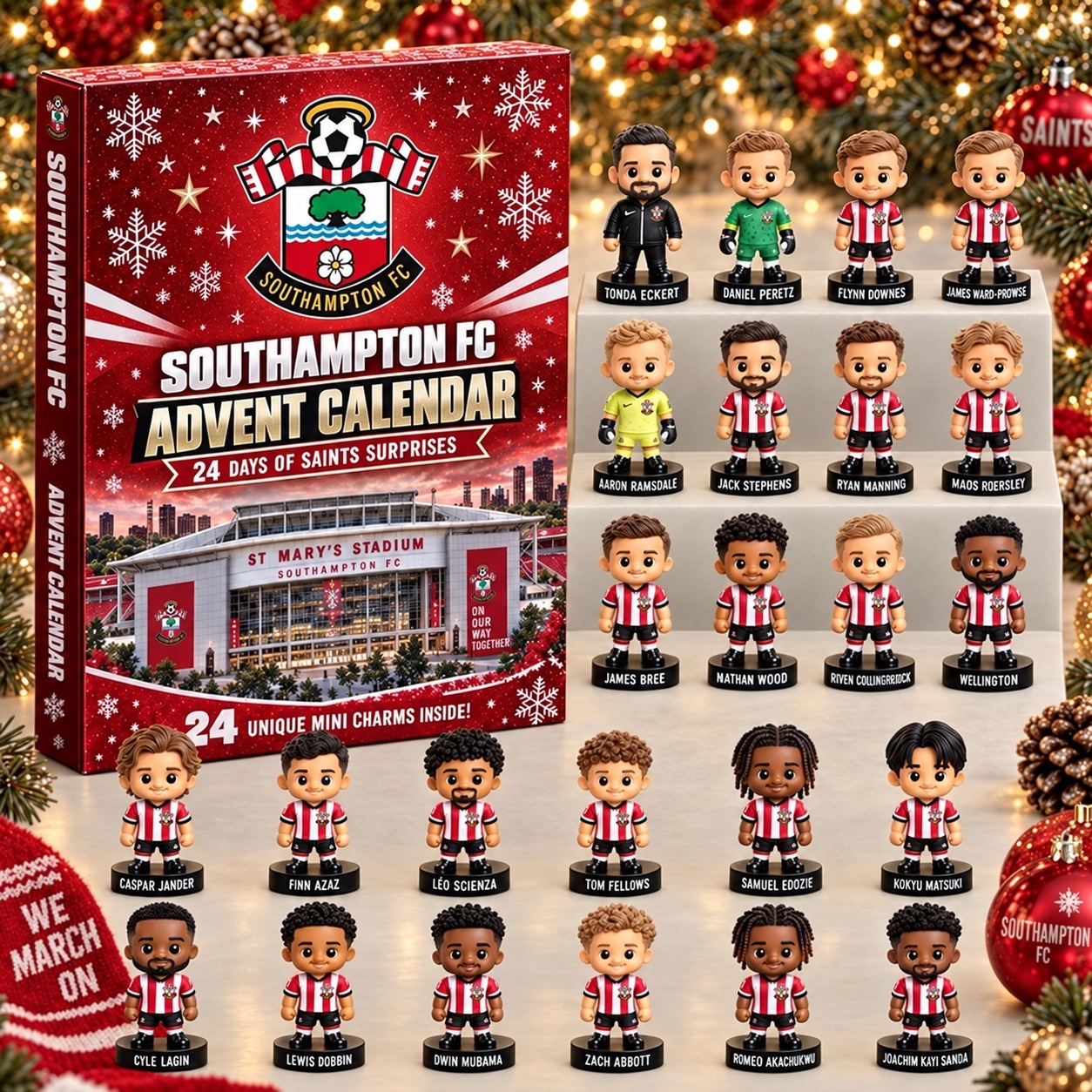 Southampton FC · Football Fan 24-Day Advent Calendar – Soccer Club Countdown Gift Box