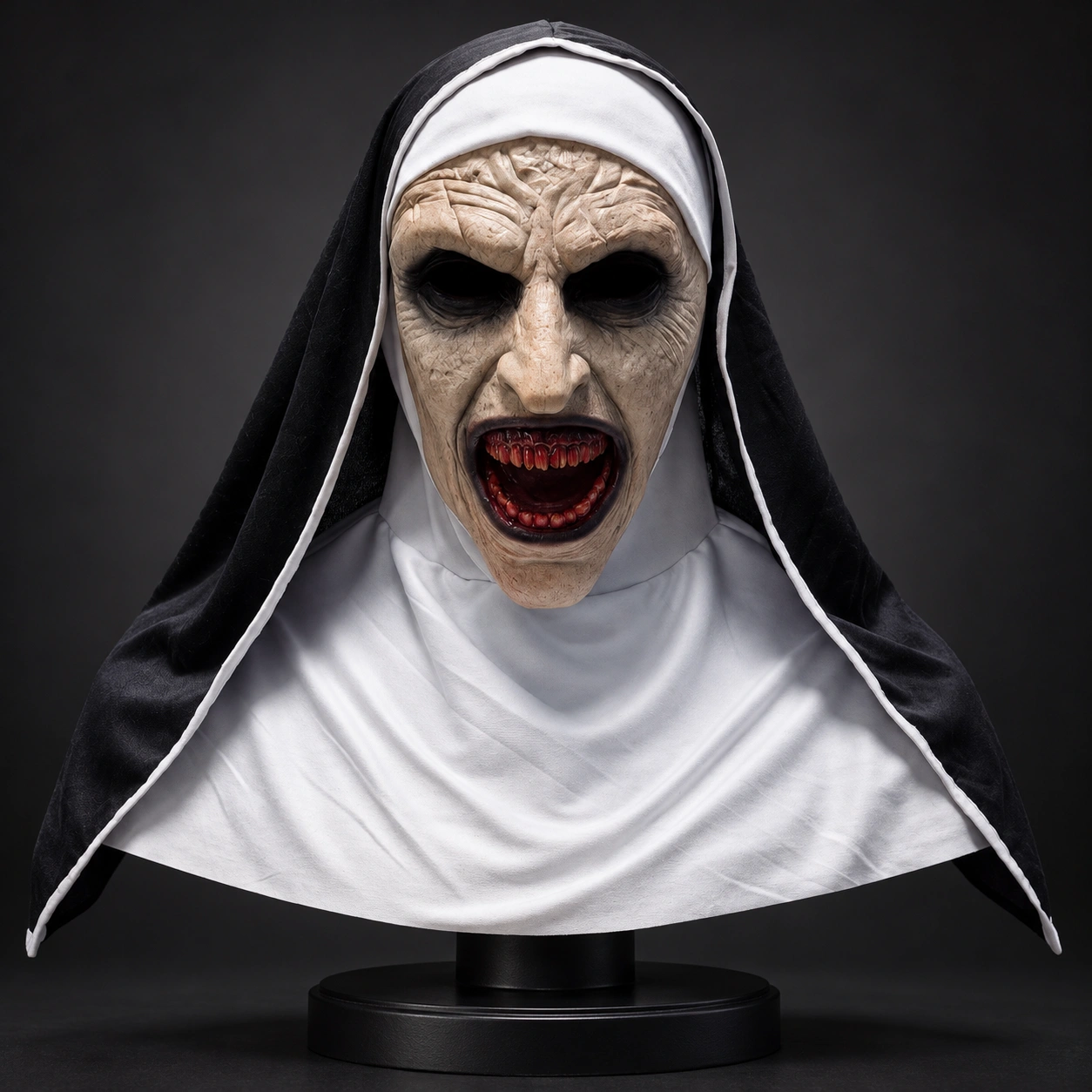 The Nun Valak Demonic Nun Silicone Mask with Habit Hero Eyeless