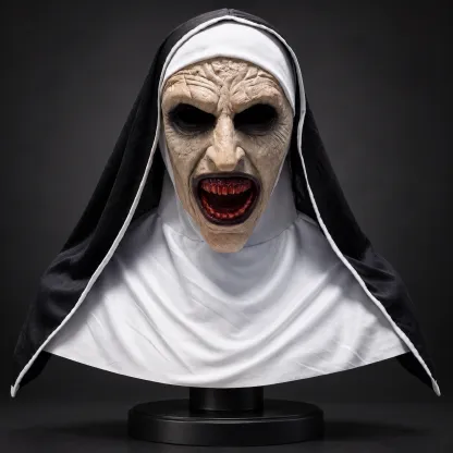 The Nun Valak Demonic Nun Silicone Mask with Habit Hero Eyeless