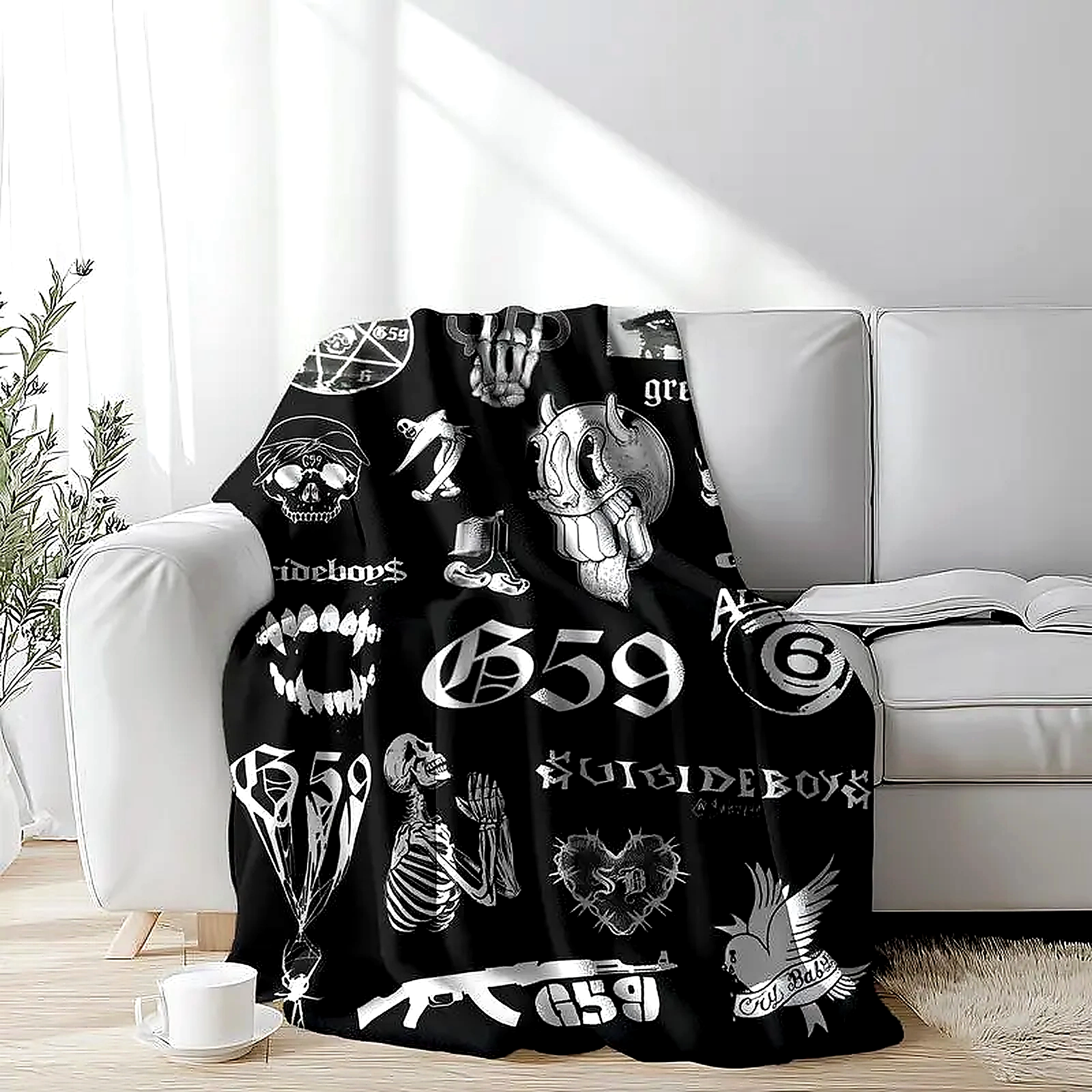 Spooky Halloween G59 Suicideboys Collage Blanket