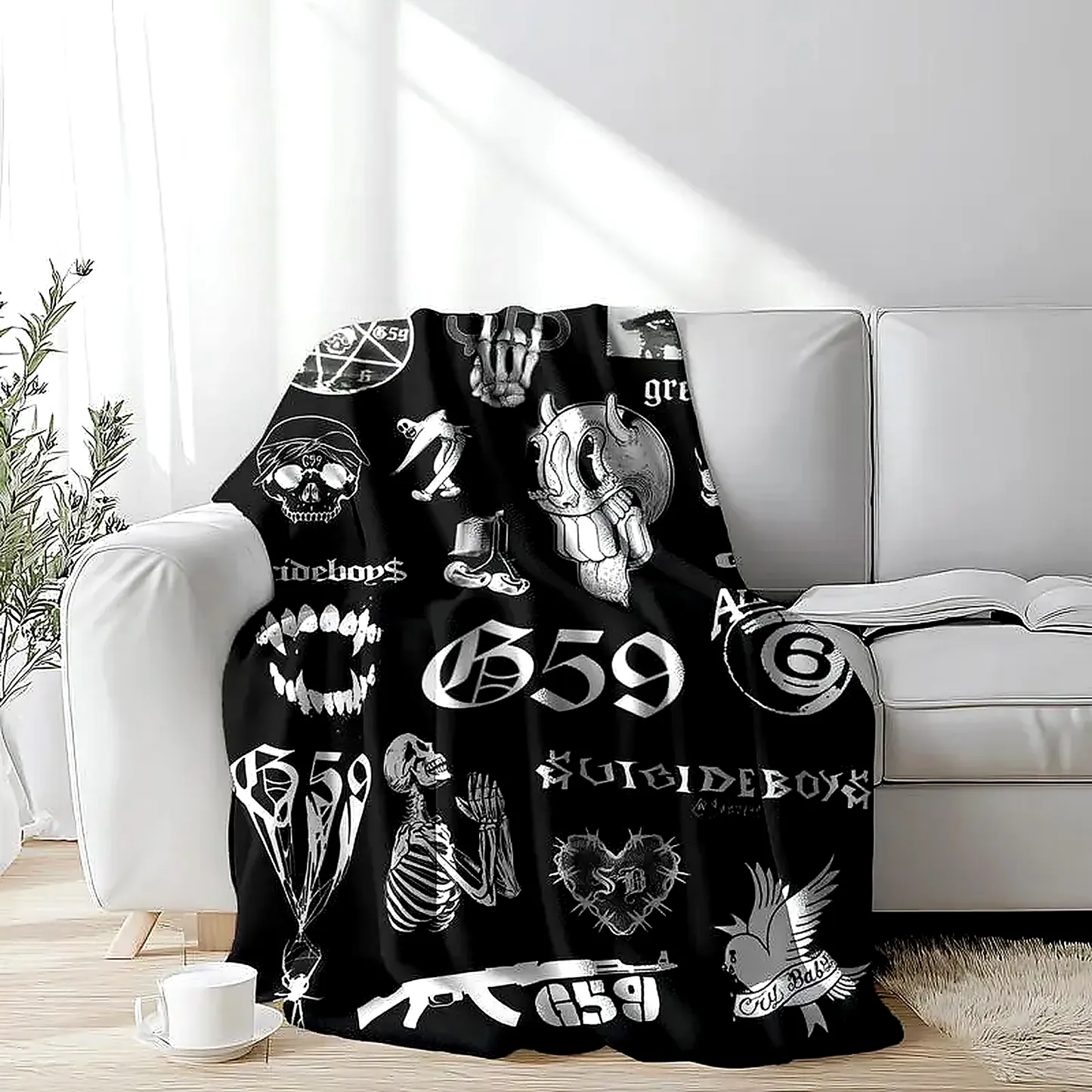 Spooky Halloween G59 Suicideboys Collage Blanket