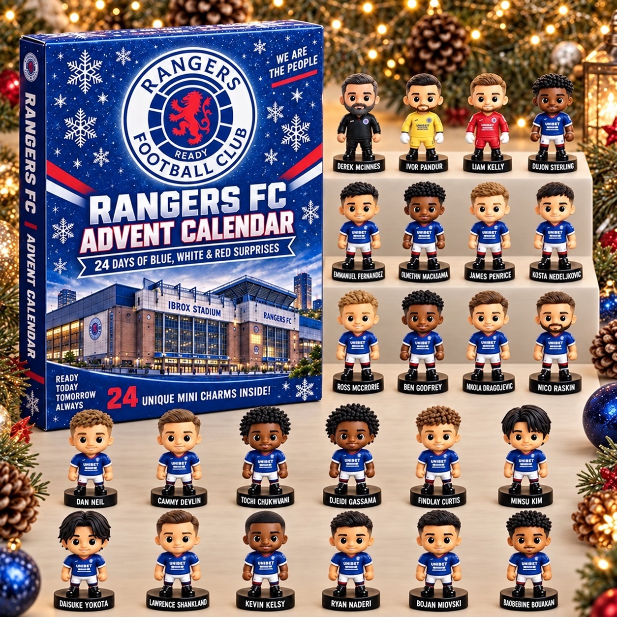 Rangers FC · Football Fan 24-Day Advent Calendar – Soccer Club Countdown Gift Box