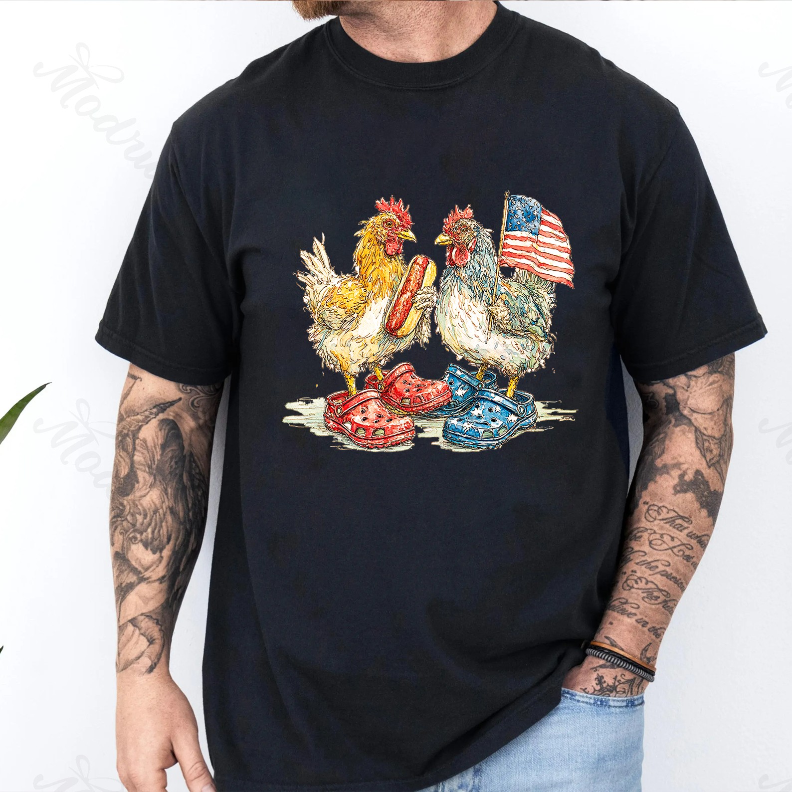 Funny Chicken 4th Of July Shirt