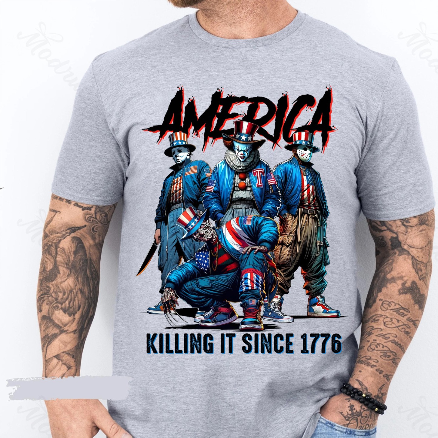 Horror 4th of July America Tshirt
