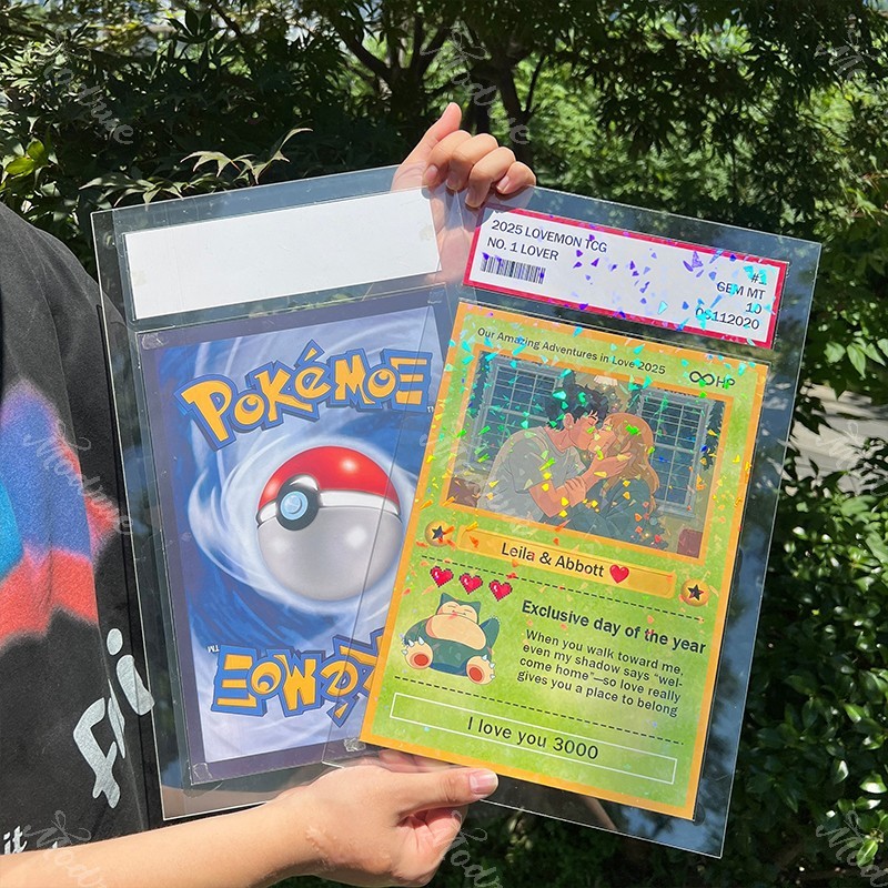 Custom Anime Photo Couple BIG Card For Your love