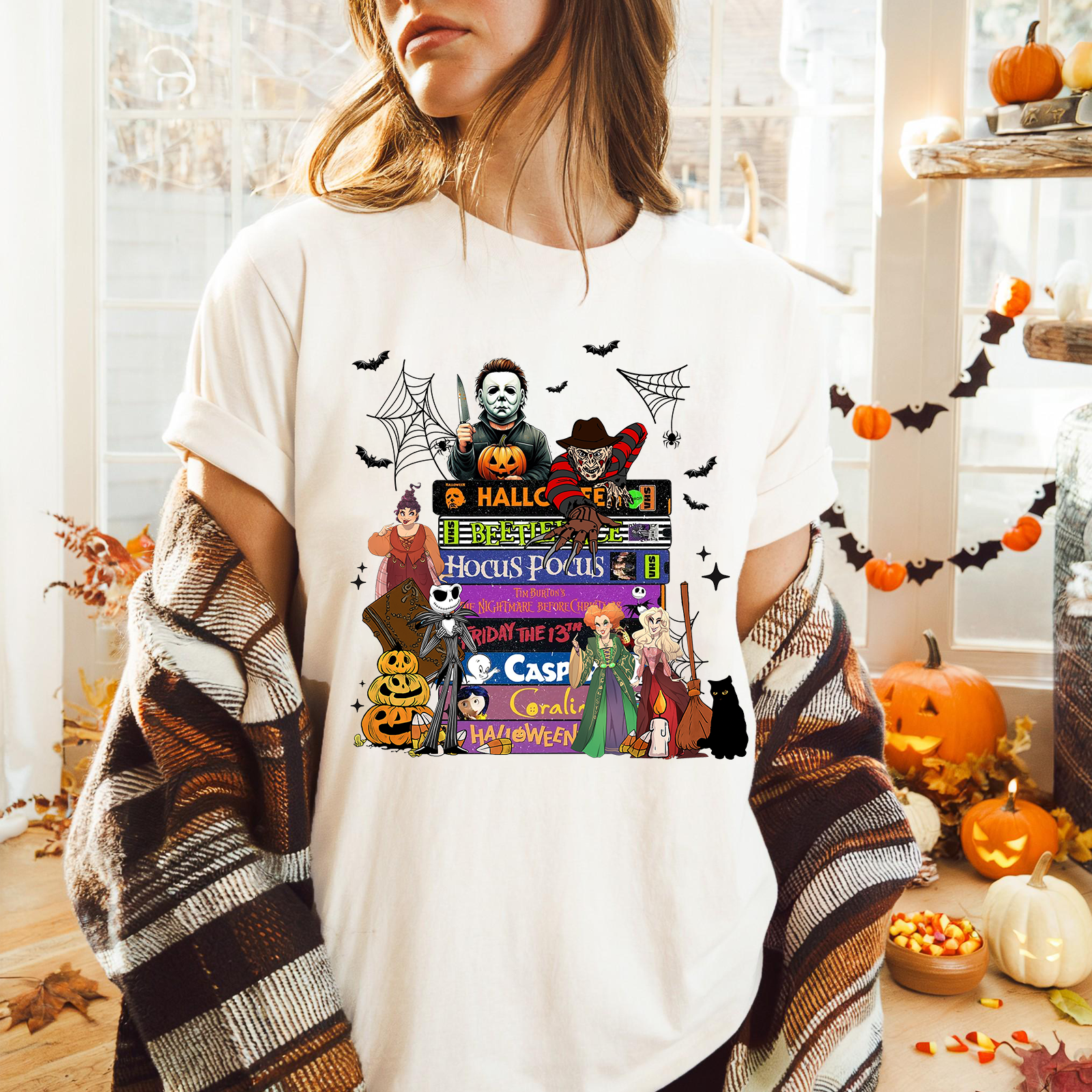 Retro Halloween Movie Tape Shirt