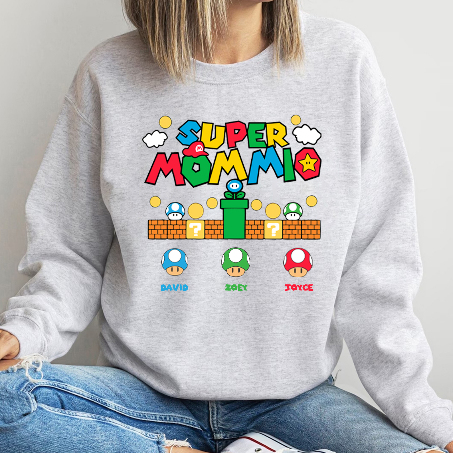 Personalized Super Mommio Shirt Mothers Day Gift