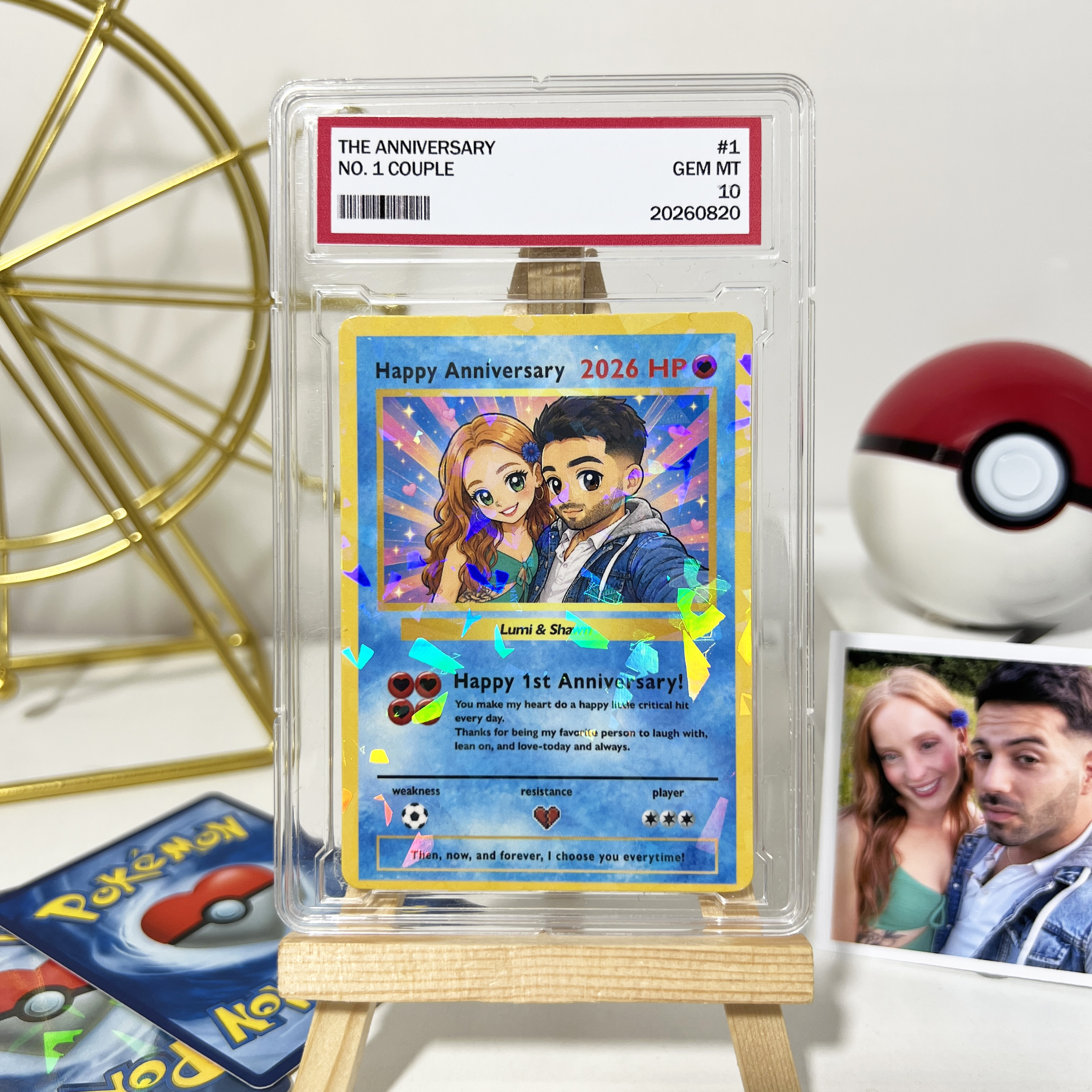 Custom Couple Anime Trading Card