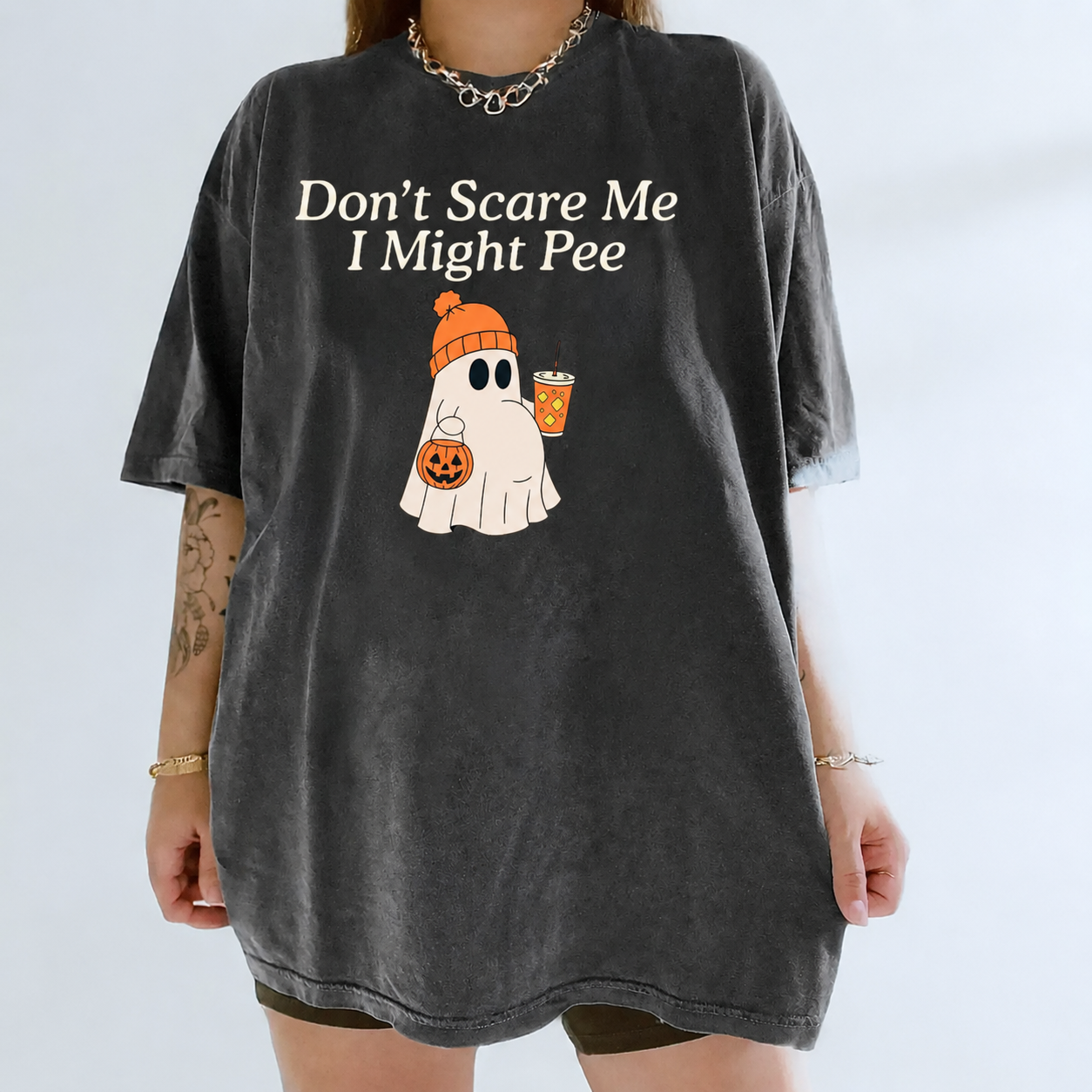 I Might Pee Ghost Pregnant Halloween Shirt