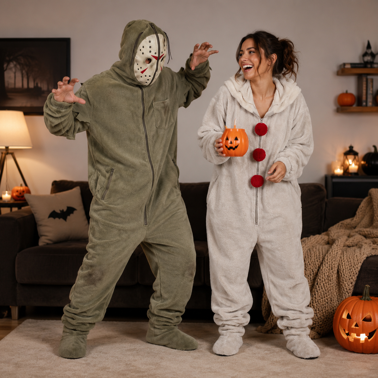 Scream Inside - Ghostface Halloween Hooded Jumpsuit