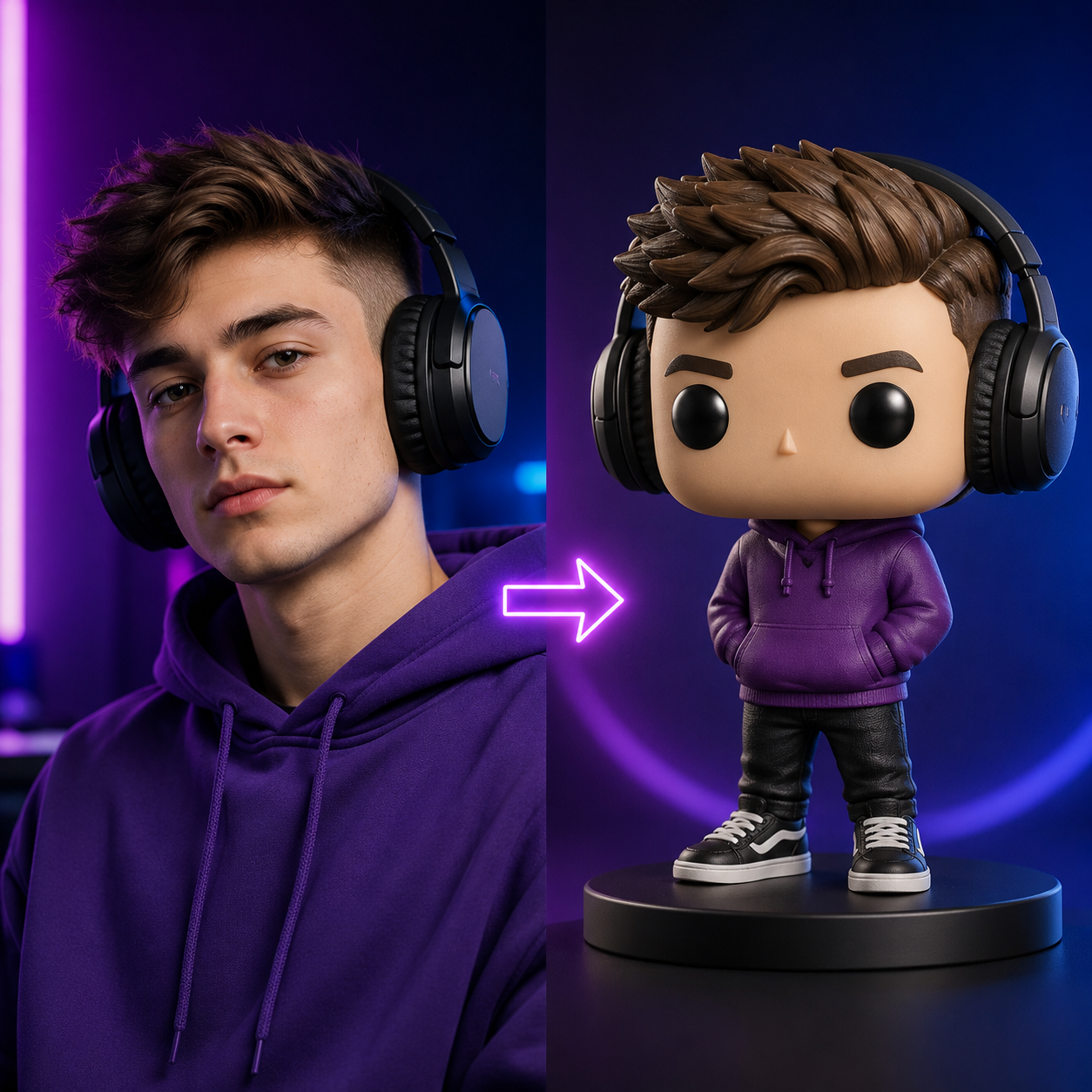 Custom AI Mini Me Pop Figurine