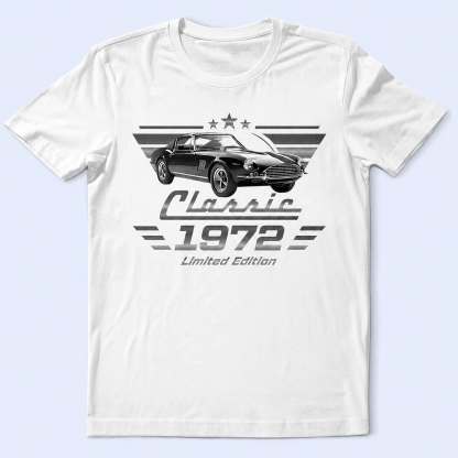Personalized Classic Tee With Photo Car Art