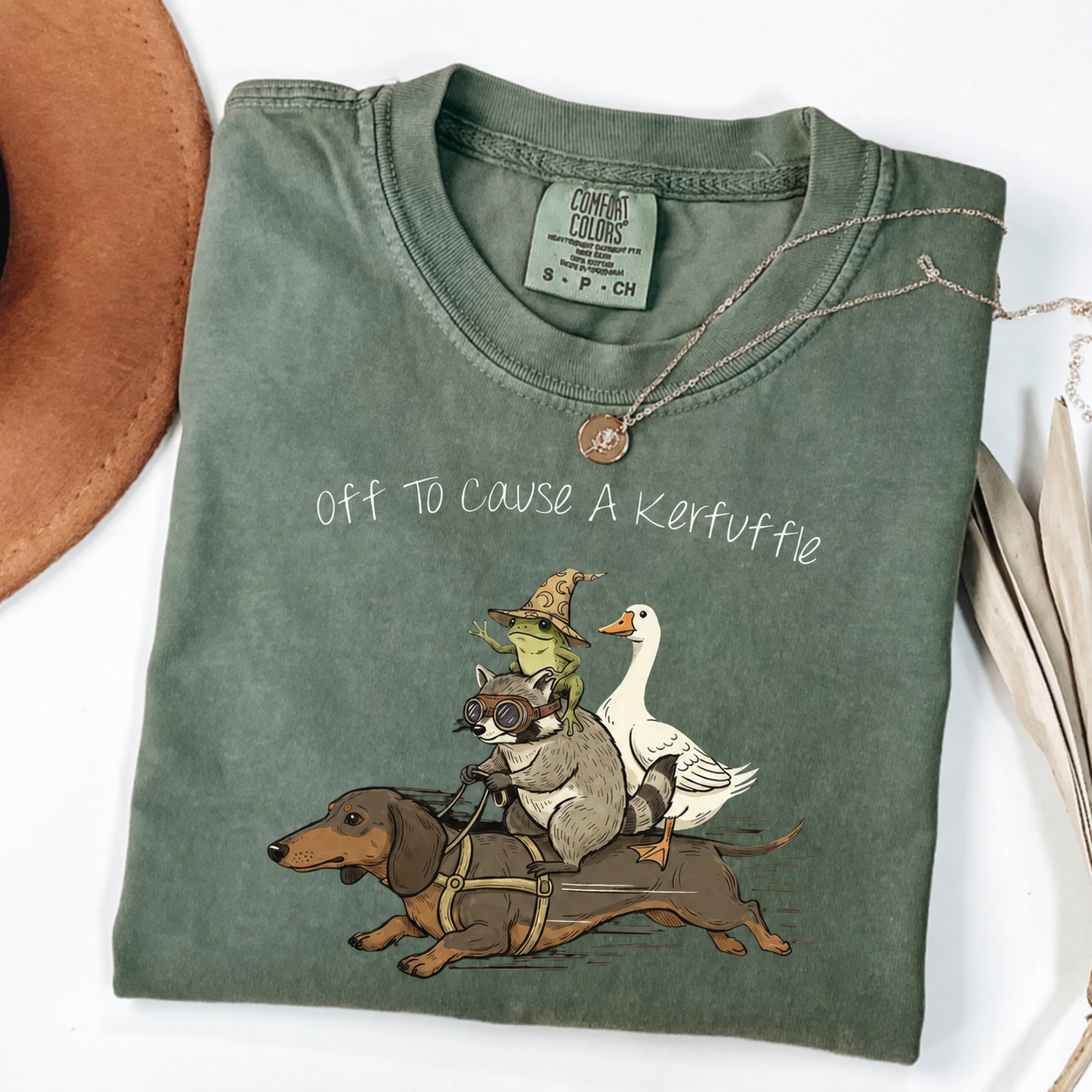 The Dachshund, Raccoon & Silly Goose - Chaos Crew Tee